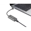 USB centrālmezgls NATEC Cricket USB 3.2 Gen 1 Type-A ar RJ-45 Ethernet 1000 Mbit/s, alumīnija korpuss, melns