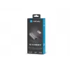 USB centrālmezgls NATEC Cricket USB 3.2 Gen 1 Type-A ar RJ-45 Ethernet 1000 Mbit/s, alumīnija korpuss, melns
