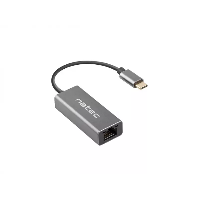NATEC Cricket USB 3.2 Gen 1 Type-C pelēks Ethernet centrmezgls 1000 Mbit/s