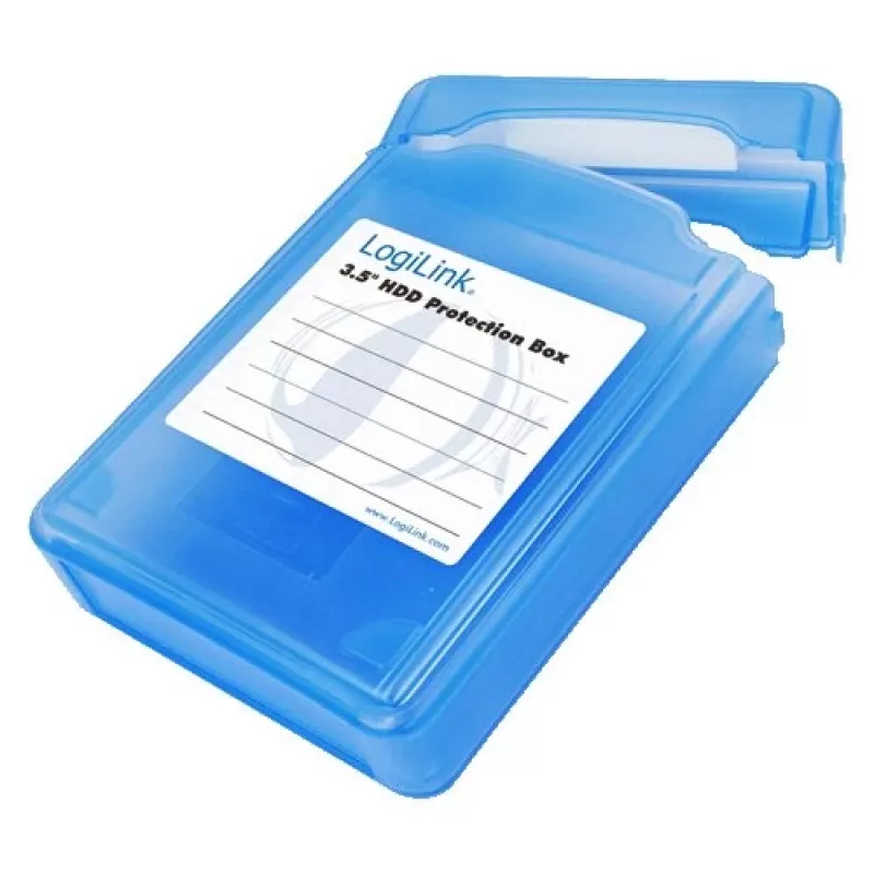 Logilink 3.5 HDD Protection Box for 1 HDD - Festplattenlaufwerk-Schutzgehäuse - Blau (UA0133)