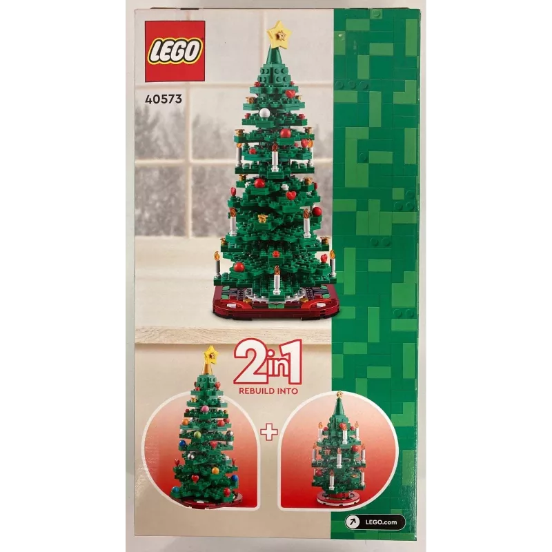 LEGO Ziemassvētku eglītes komplekts 40573 – sezonas dekoratīvais modelis, dekoratīva mini būve