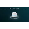 Shelly H&T, Mitruma un Temperatūras Bezvadu Gudrais Sensors, Kompakts, WiFi, Higrometrs, Mājas Automatizācija, iOS Android Lietotne – Melns
