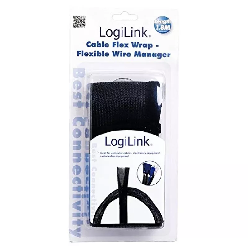 Kabeļu uzmava LogiLink KAB0006 Melna