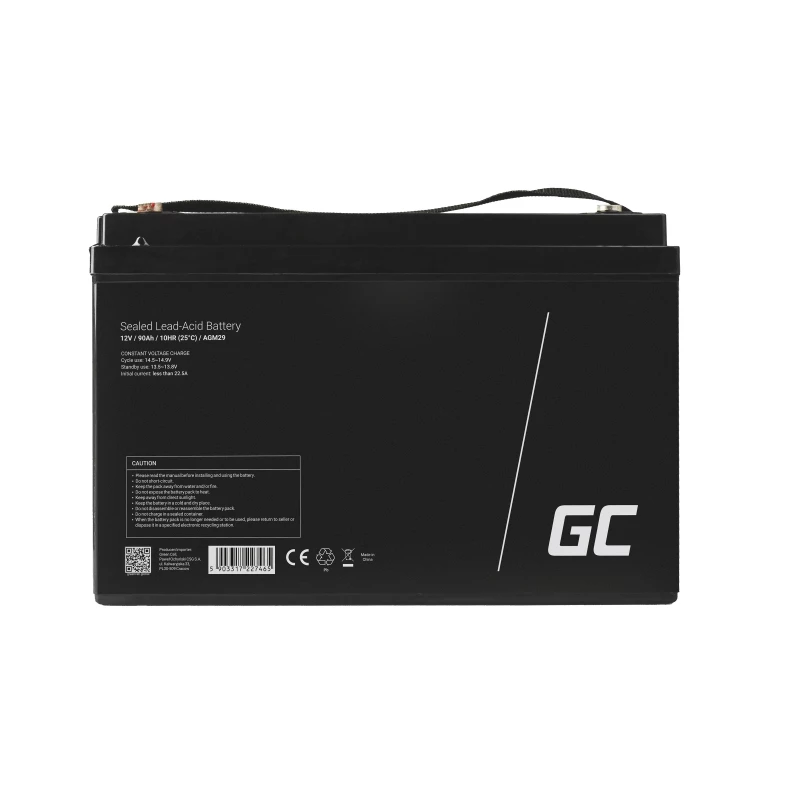 AGM29 - Sealed Lead Acid (VRLA) - 12 V - 1 gab. - Melns - 90 Ah - 5 Year(s)