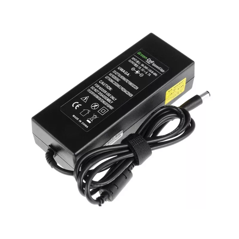 Strāvas adapteris zaļa Cell AD35P 130 W maiņstrāvas-līdzstrāvas 19,5 V 6,7 A klēpjdatoriem, iekštelpām, melns