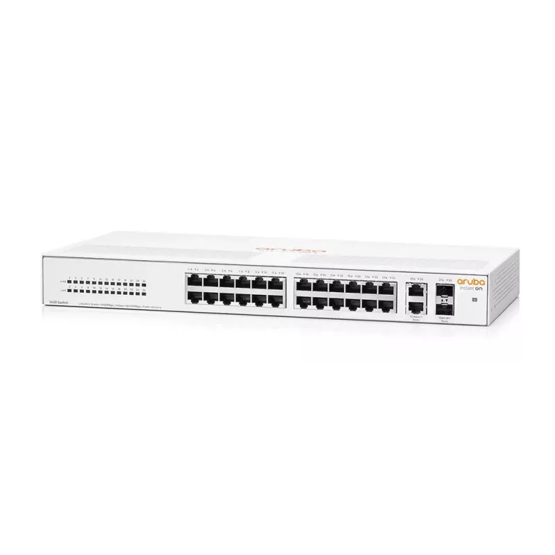 HPE Aruba Networking Aruba Instant On 1430 26G 2SFP Nepārvaldāms L2 Gigabit Ethernet (10/100/1000) 1U