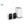 Eufy Security S300 EufyCam 3C 2-Cam Kit drošības kamera āra bezvadu, 4K kamera, paplašināma vietējā krātuve līdz 16TB, sejas atpazīšanas AI