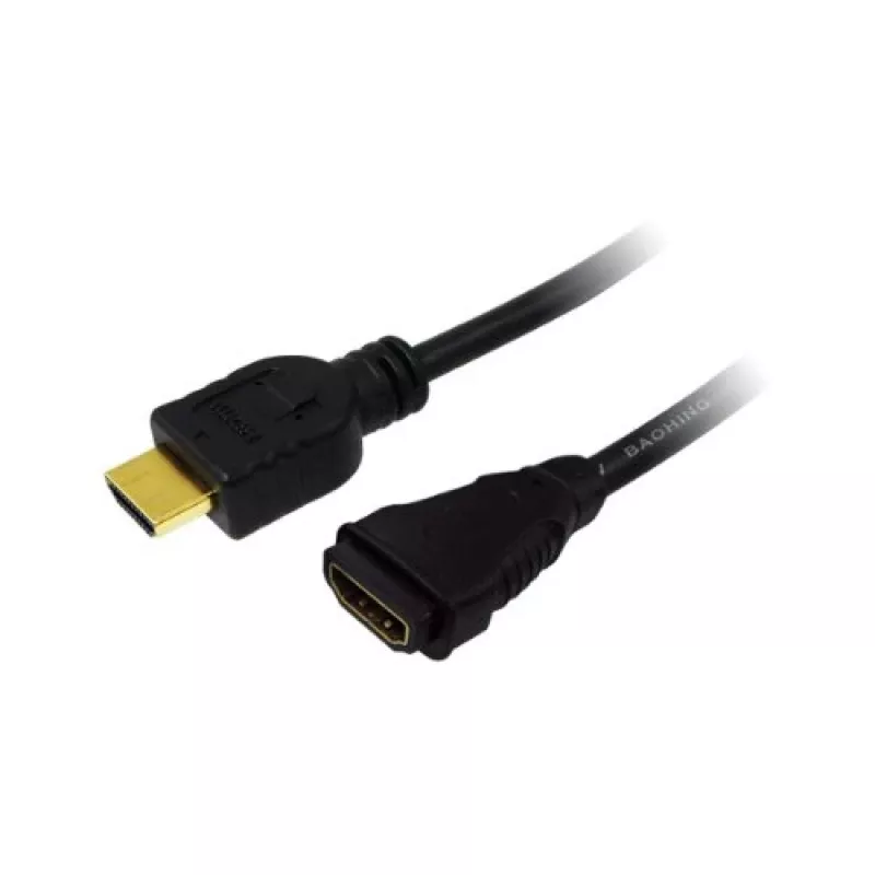 LogiLink CH0057 HDMI kabeļa pagarinātājs melns 4K UHD 3m HDMI-a spraudnis T