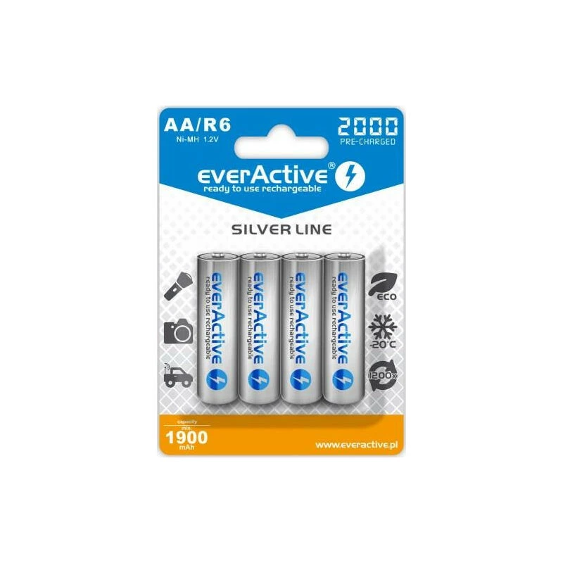 Everactive EVHRL6-2000 mājsaimniecības akumulators Uzlādējams akumulators AA Niķeļa-metāla hidrīda (NiMH)