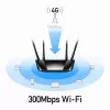 Cudy LT400 bezvadu maršrutētājs Fast Ethernet vienas joslas (2,4 GHz) 4G melns