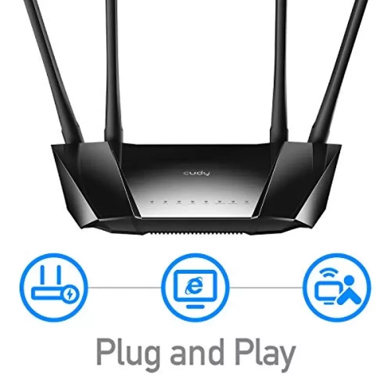 Cudy LT400 bezvadu maršrutētājs Fast Ethernet vienas joslas (2,4 GHz) 4G melns