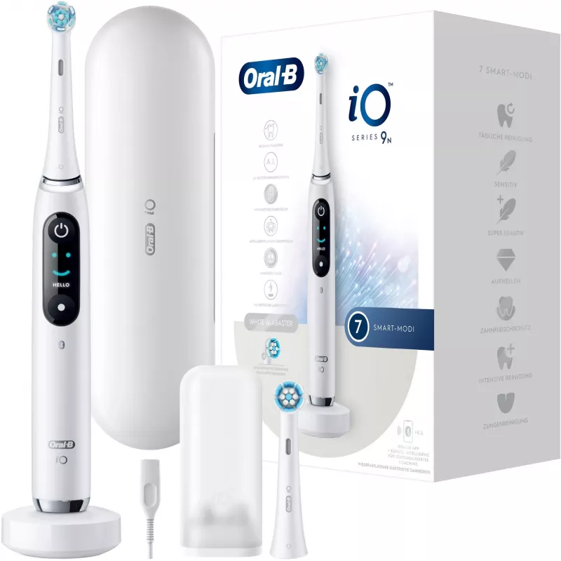 Oral-B iO 9N Pieaugušo vibrējoša zobu birste Balta