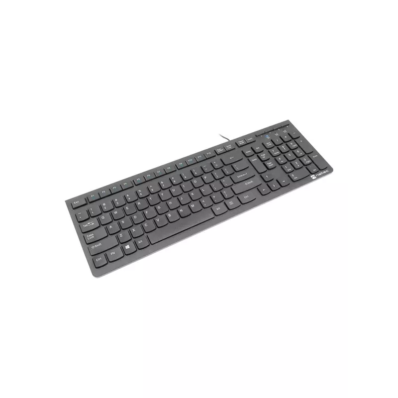 Natec Discus 2 - Tastatūra - QWERTY - US - Melna - Tastatūra - ASV angļu - Melna