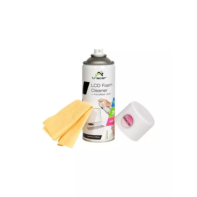 LCD putu tīrītājs 400ml + mikrošķiedras drāniņa