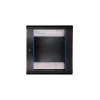Pie sienas stiprināms statīvs Extralink Rackmount cabinet 12U 600x600 Melns