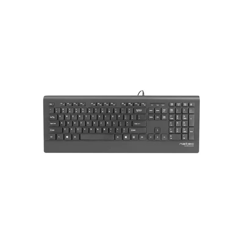 Natec Barracuda - Tastatūra - US - Melna - Tastatūra - ASV angļu - Melna