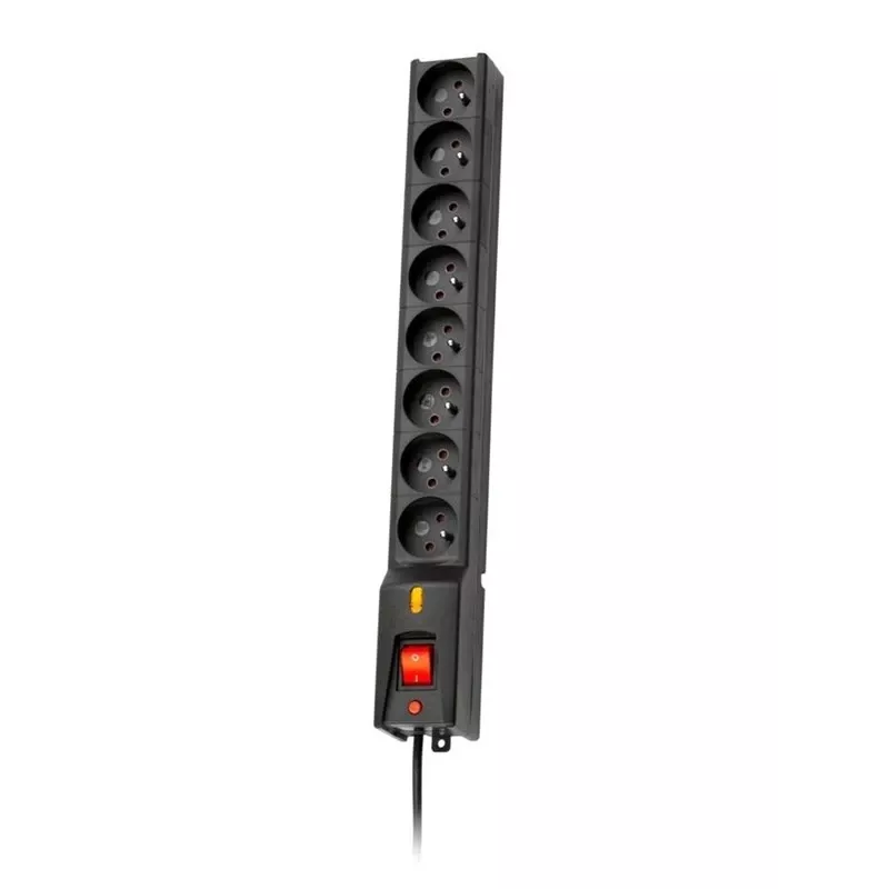 LESTAR 1966004055 pagarinātājs 3 m 230 V maiņstrāvas kontaktligzda(-as) Iekštelpām Melns