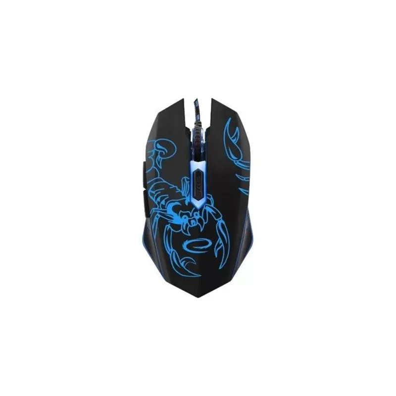Esperanza MX203 SCORPIO - pele - USB - zila - pele - optiskā - 6 pogas - melna