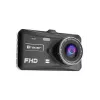 Dashcam TRACER 4TS Full HD divkanālu videoreģistrators, 2 MP galvenā, 0,4 MP salona, 140°/60° leņķi, 4 collu IPS Displejs, 150 mAh Baterija, alumīnija korpuss, palīgsistēma stāvēšanai