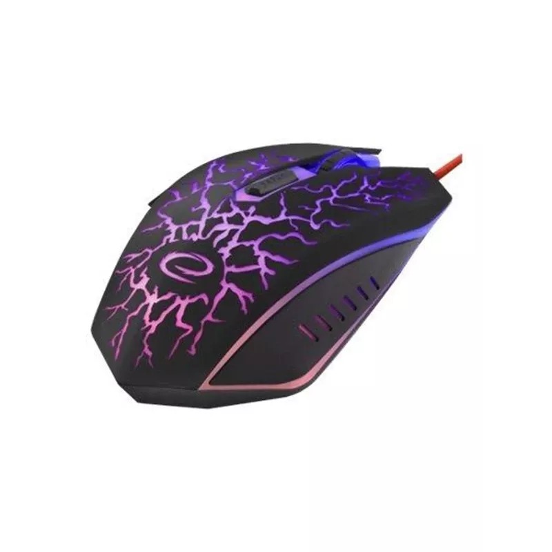 Esperanza MX211 LIGHTNING - Pele - USB - Pele - Optiskā - 6 pogas - Melna