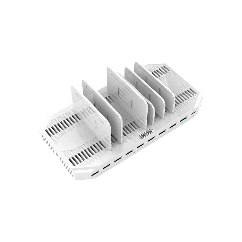 UNITEK Y-2190 Lādēšanas stacijas organizators brīvi stāvošs balts