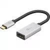 Wentronic 60194 Video kabeļa adapteris 0,15 m USB Type-C HDMI Melns - Sudrabs (60194)