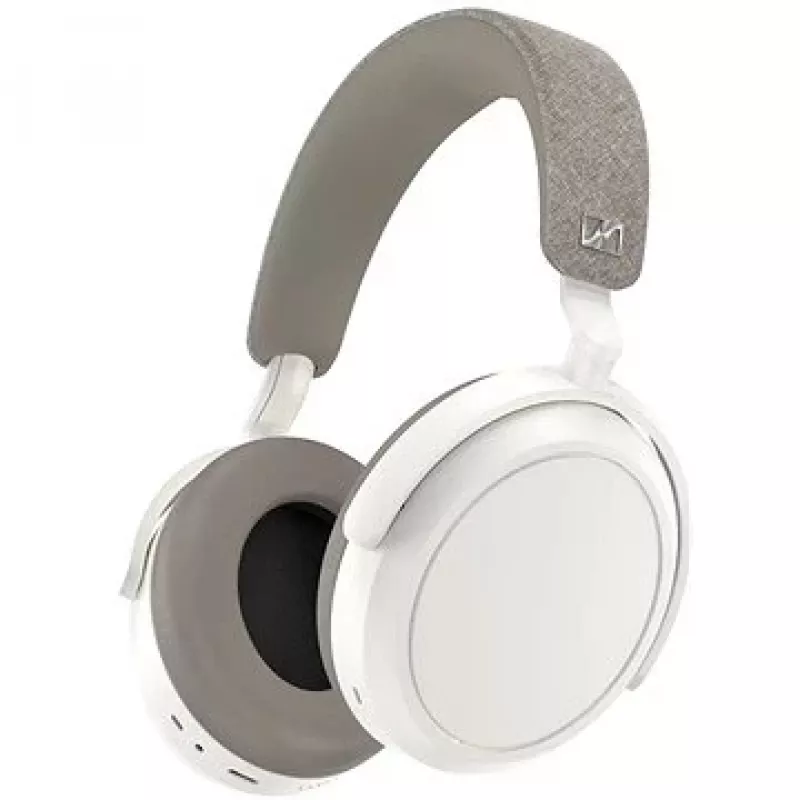 Austiņas Sennheiser Momentum 4 Wireless — Bluetooth 5.2, 60 h, ANC, slēgta tipa, 3.5 mm, baltas