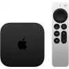 Apple TV 4K Melns, Silver 4K Ultra HD 128 GB Wi-Fi Ethernet LAN