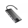 NATEC Fowler Plus USB Type-C Melns pelēka MicroSD SD Hub