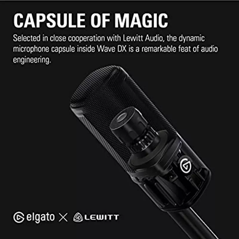 Datora mikrofons Elgato Wave DX melns