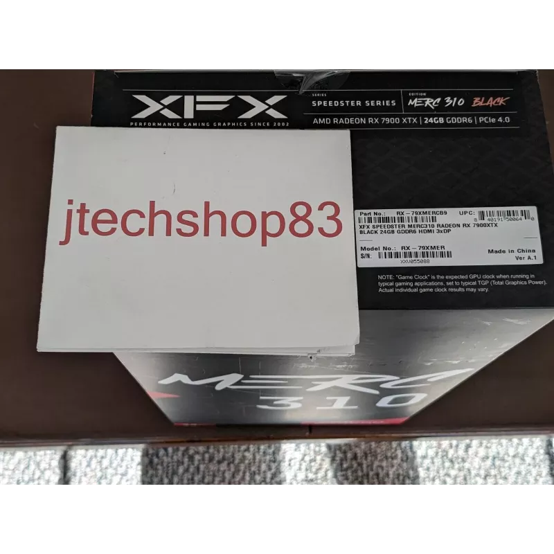 Grafikas karte XFX Radeon RX 7900 XTX 24 GB GDDR6, PCIe 4.0, 384 bitu, 355 W, 3x ventilatori