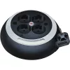 Comfort-Line Mini-kabeļu spole CL-S 4-vietīga (melna/balta, 3 metri)