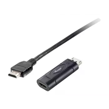 Equip DisplayPort uz HDMI adapteris, 0,2 m, DisplayPort, HDMI, vīrišķais, sievišķais, 1920 x 1080 pikseļi