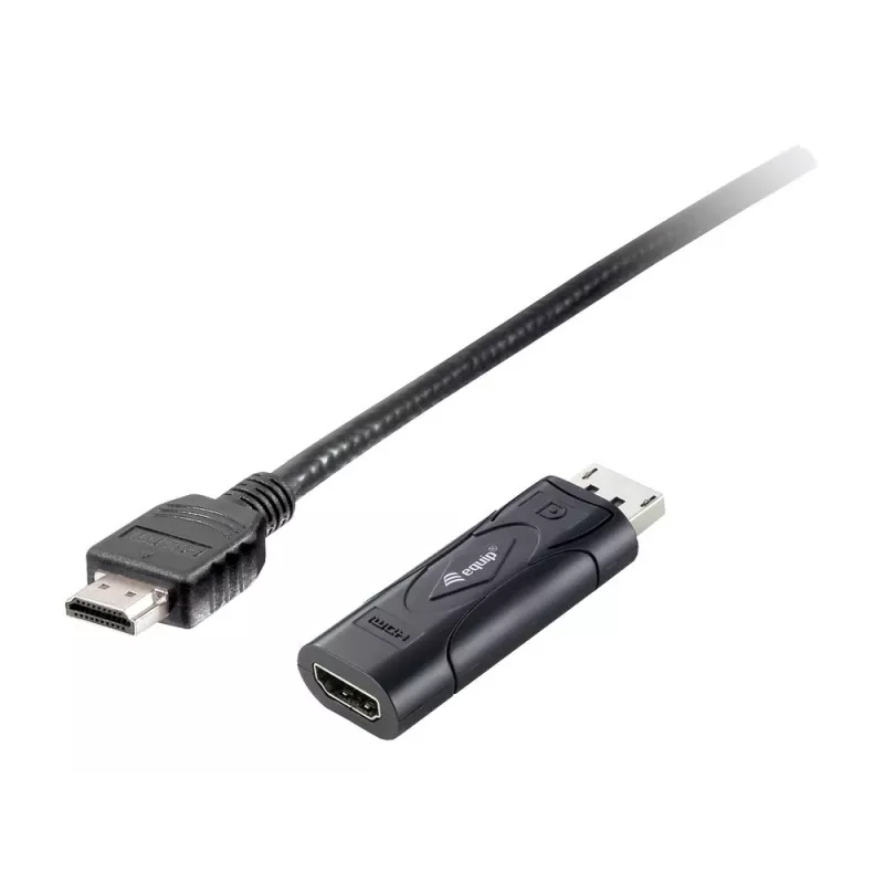 Equip DisplayPort uz HDMI adapteris, 0,2 m, DisplayPort, HDMI, vīrišķais, sievišķais, 1920 x 1080 pikseļi