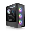 PC korpuss Thermaltake View 200 TG ARGB Midi Tower Melns