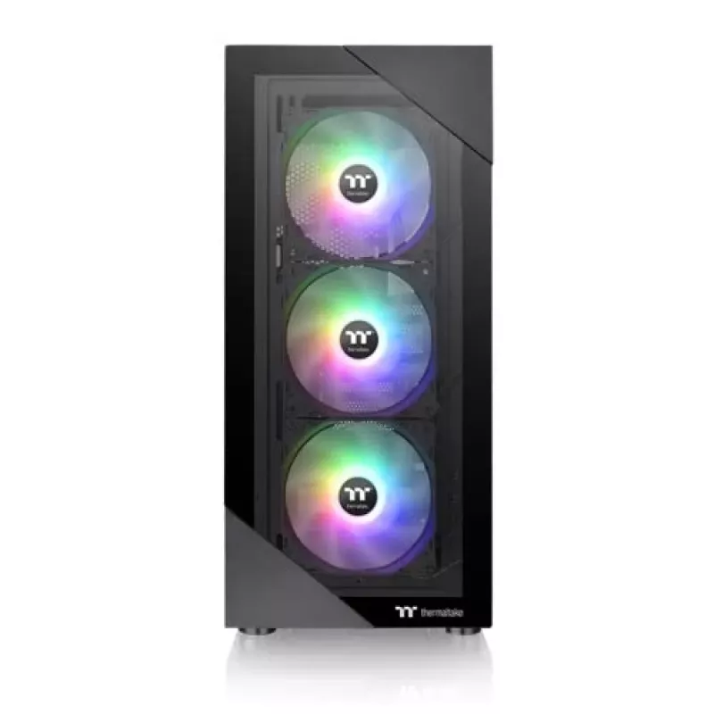 PC korpuss Thermaltake View 200 TG ARGB Midi Tower Melns