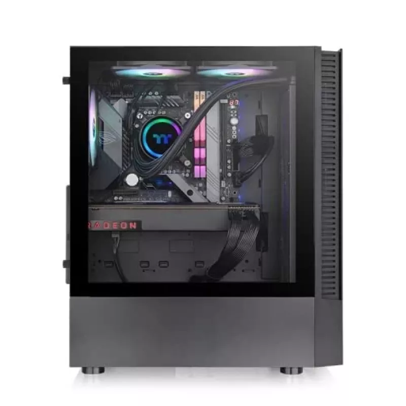 PC korpuss Thermaltake View 200 TG ARGB Midi Tower Melns