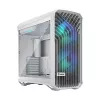PC korpuss Fractal Design Torrent White — atbalsta ATX, EATX, microATX, ITX; 2x180 mm priekšējie ventilatori; 2.5 collu/3.5 collu sloti