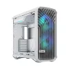PC korpuss Fractal Design Torrent White — atbalsta ATX, EATX, microATX, ITX; 2x180 mm priekšējie ventilatori; 2.5 collu/3.5 collu sloti