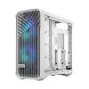 PC korpuss Fractal Design Torrent White — atbalsta ATX, EATX, microATX, ITX; 2x180 mm priekšējie ventilatori; 2.5 collu/3.5 collu sloti