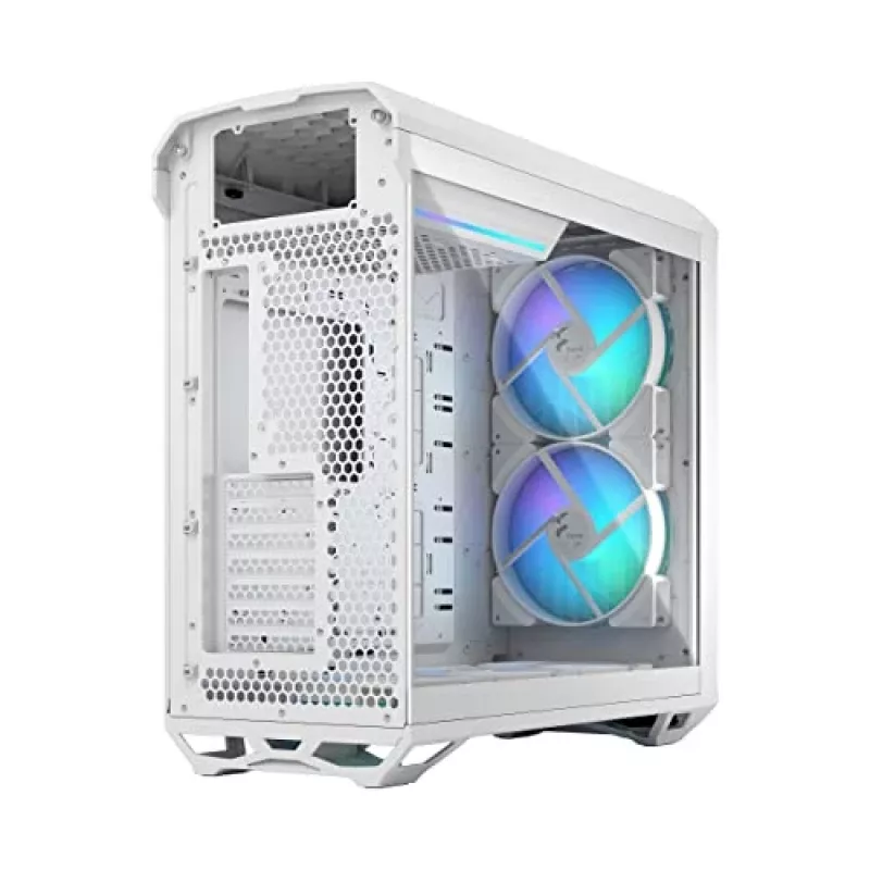 PC korpuss Fractal Design Torrent White — atbalsta ATX, EATX, microATX, ITX; 2x180 mm priekšējie ventilatori; 2.5 collu/3.5 collu sloti