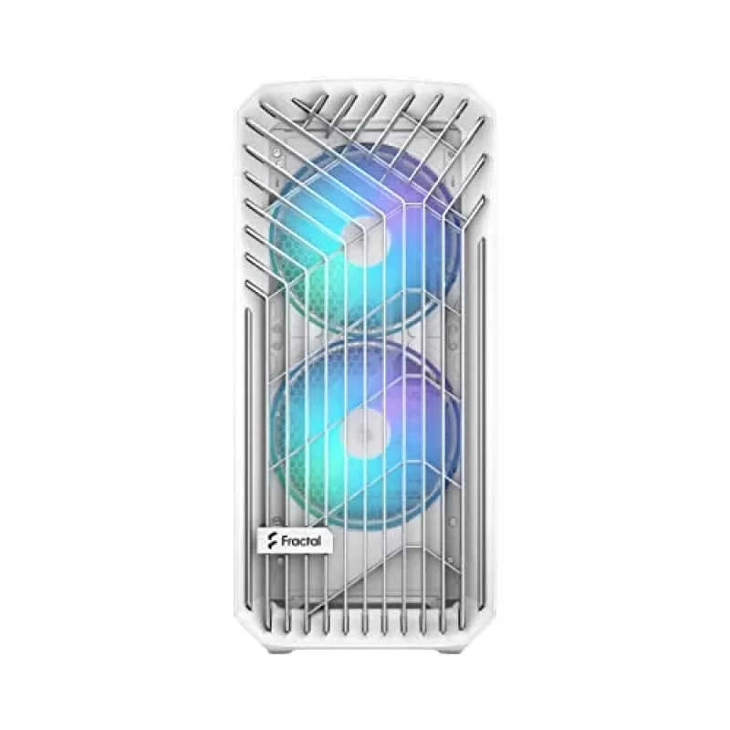 PC korpuss Fractal Design Torrent White — atbalsta ATX, EATX, microATX, ITX; 2x180 mm priekšējie ventilatori; 2.5 collu/3.5 collu sloti