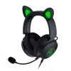 Razer Kraken V2 Pro Kitty Edition, vadu, pāri ausīm, melnas, spēļu austiņas