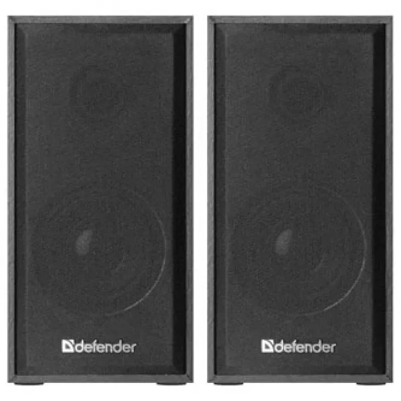 DEFENDER SPK-240 vadu galda skaļruņi, 2.0, 6 W RMS, USB barošana, 3,5 mm, melns