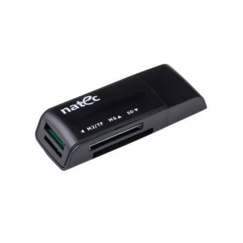 Natec MINI ANT 3 USB 2.0 karšu lasītājs (SD, SDHC, MMC, M2, microSD), melns (NCZ-0560)