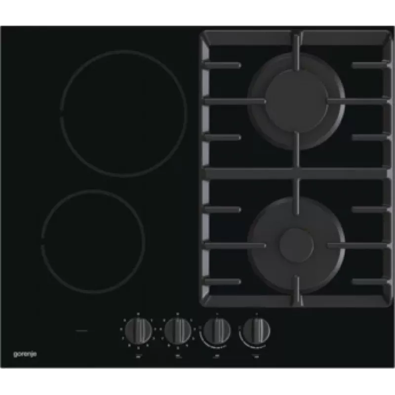 Gorenje GCE691BSC Melns Iebūvējams 60 cm Kombinētais 4 zonas