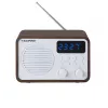 Pārnēsājamais radio ar Bluetooth un USB BLAUPUNKT PP7BT, krāsa: brūns koks/balts