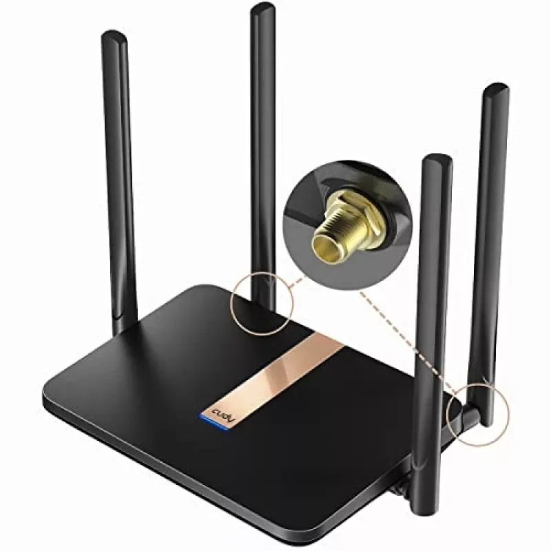 Cudy LT500D bezvadu maršrutētājs Fast Ethernet divjoslu (2.4 GHz / 5 GHz) 4G melns