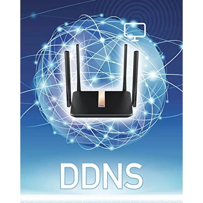 Cudy LT500D bezvadu maršrutētājs Fast Ethernet divjoslu (2.4 GHz / 5 GHz) 4G melns