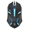 Vadu optiskā pele DEFENDER CYBER MB-560L — piemērota abām rokām, 1200 DPI, USB Type-A, 2 pogas, melna